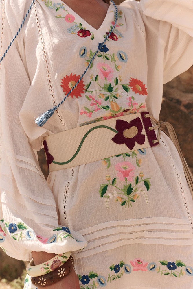 Florapaloosa Embroidered Tunic Dress