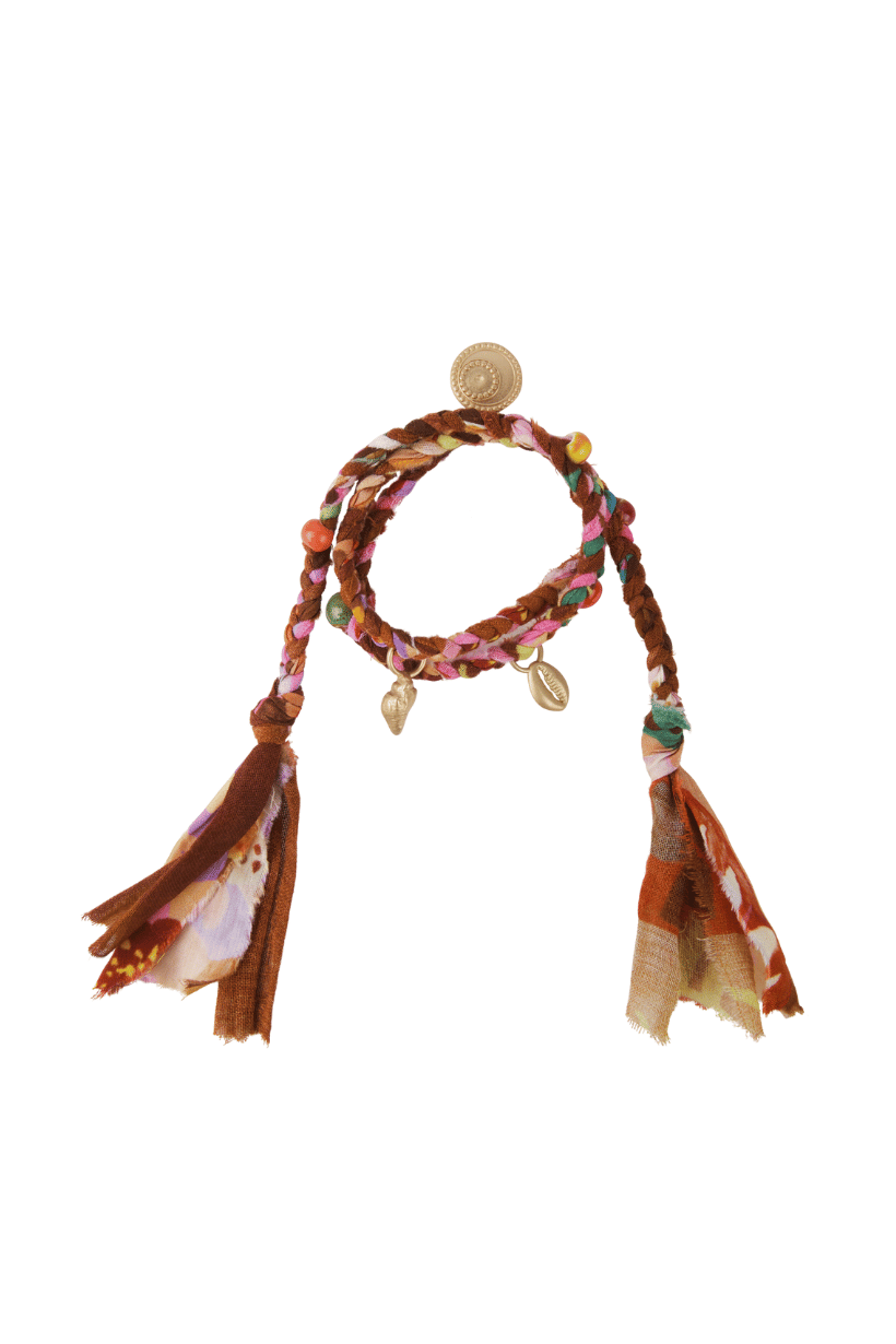 Venus Rising Fabric Charm Necklace