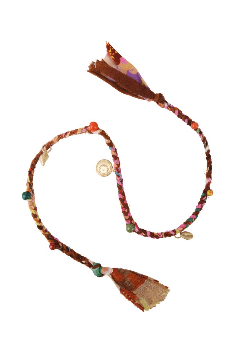 Venus Rising Fabric Charm Necklace