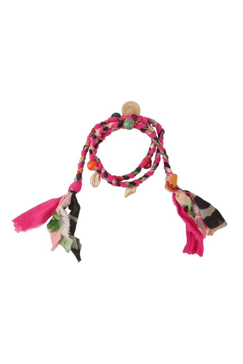 Venus Rising Fabric Charm Necklace