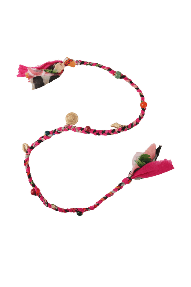 Venus Rising Fabric Charm Necklace