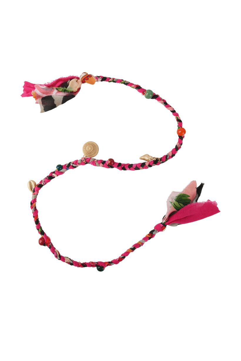 Venus Rising Fabric Charm Necklace