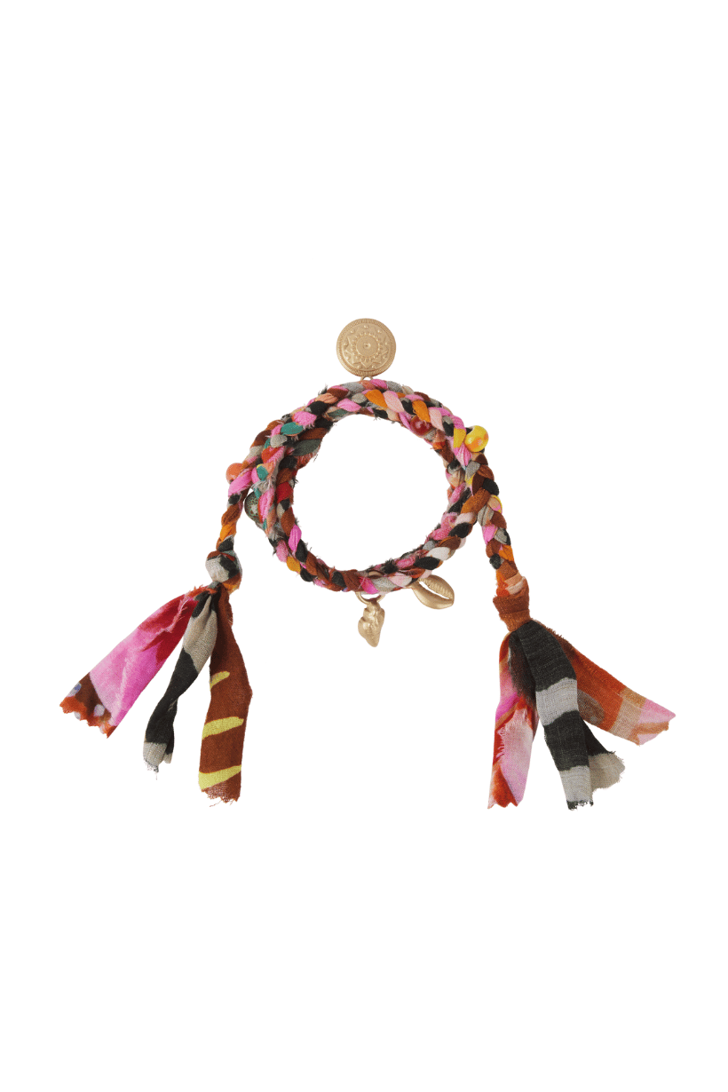 Venus Rising Fabric Charm Necklace