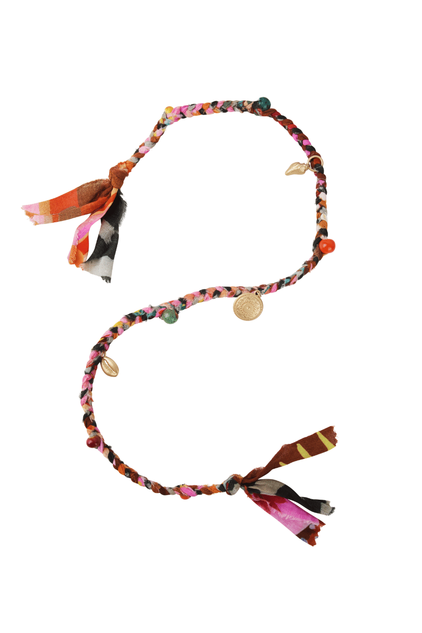 Venus Rising Fabric Charm Necklace